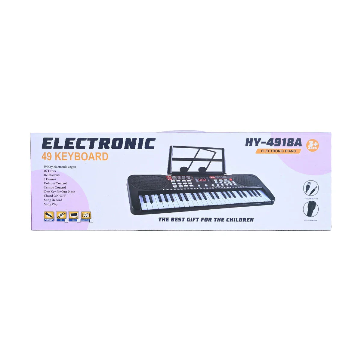 49 Keys Electronic Keyboard Piano With Mic