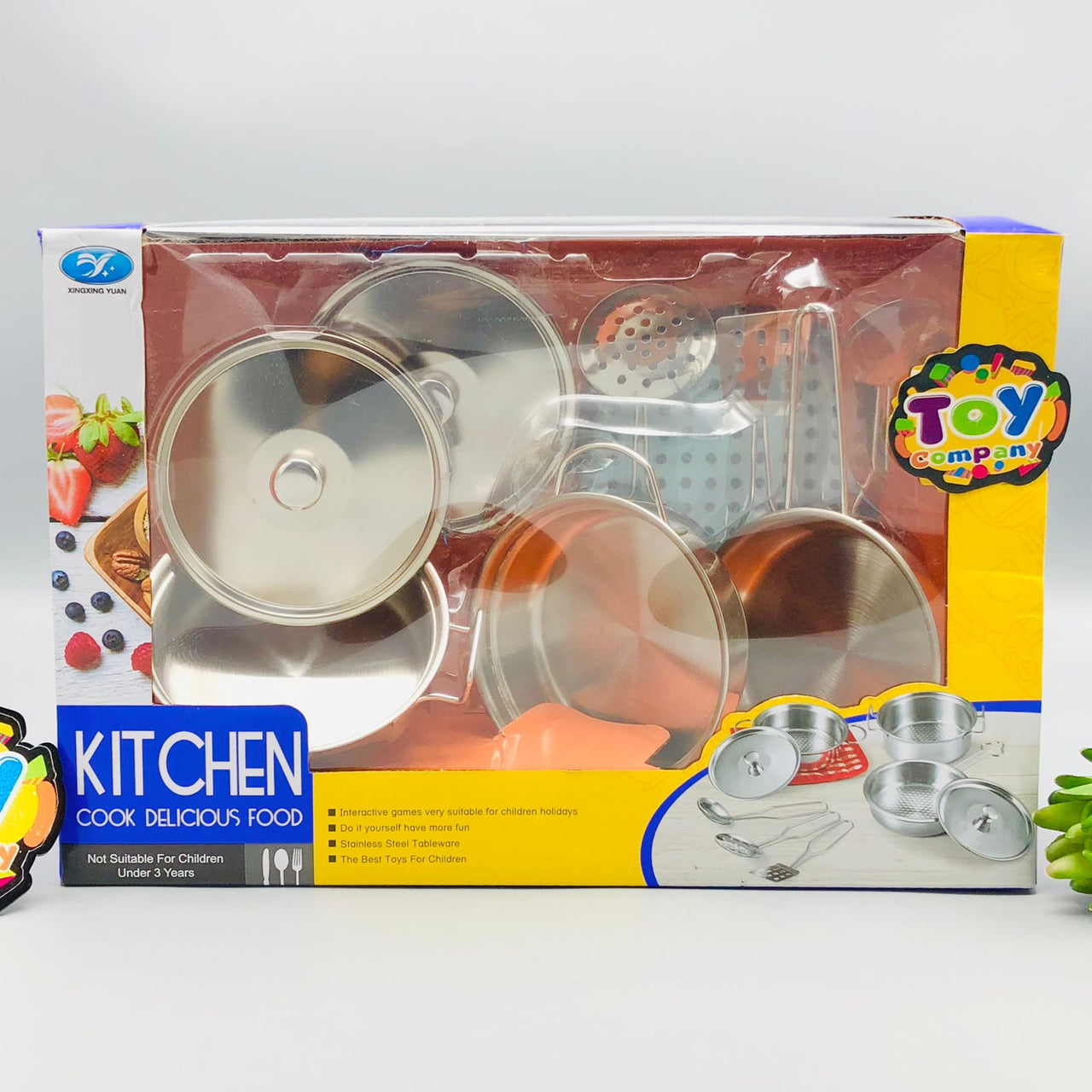 7Pcs Metal Pots & Pan Set For Kids