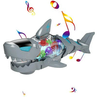 Thumbnail for Transparent Gear Robot Shark With Light & Music