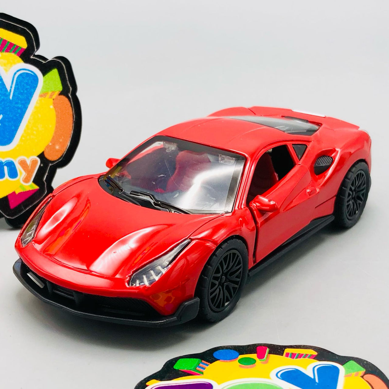 1:36 Diecast Mini Pullback Ferrari 488 Model Car