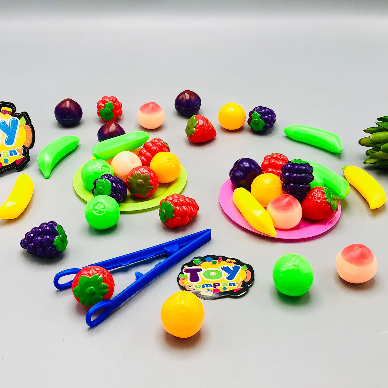 39Pcs Pretend Mini Colorful Fruit Platter Set