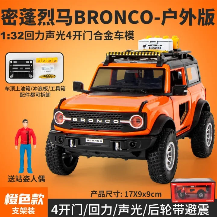 1:32 Diecast Ford Bronco Lima Model With Miniature