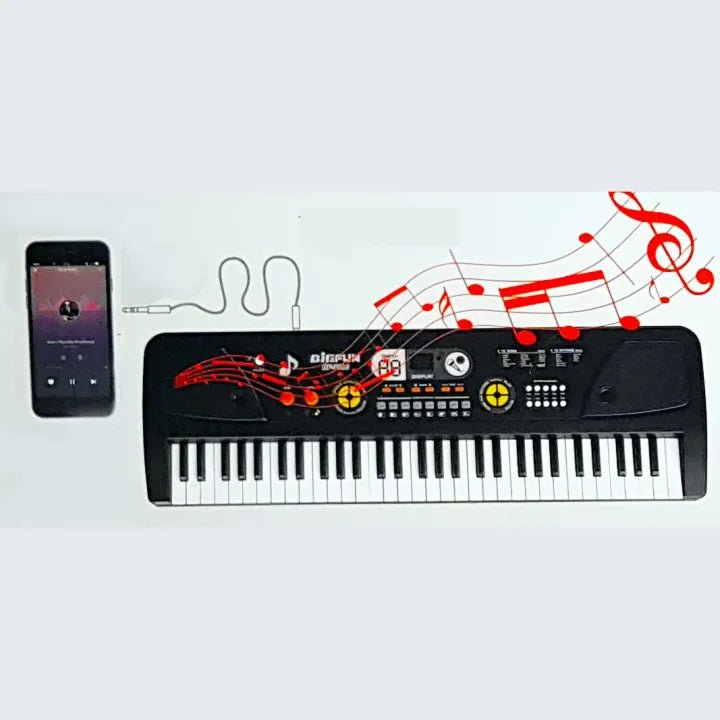 61 Keys BigFun Electronic Keyboard Piano With Mic