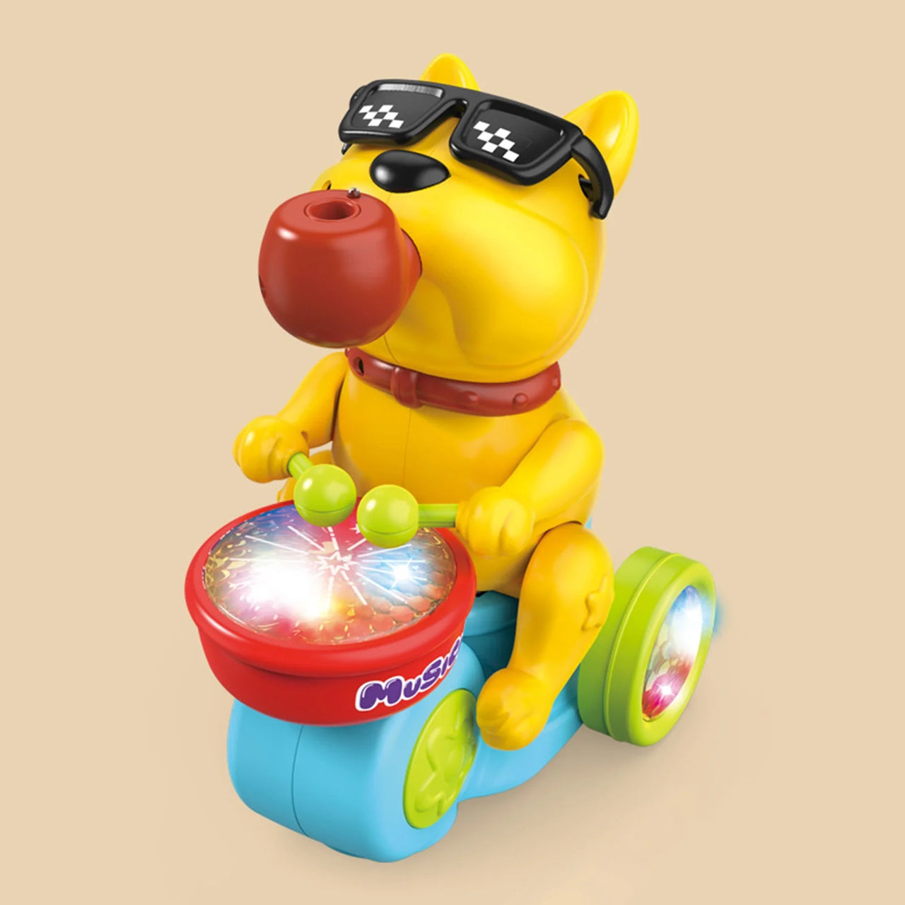 Cute Musician Puppy With Spray & Light