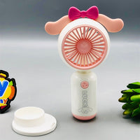 Thumbnail for Rechargeable Mini Cartoon Design Desktop Fan