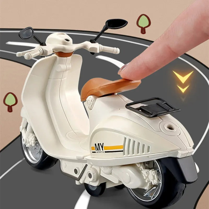 1:10 Diecast Pullback Vespa With Light & Sound