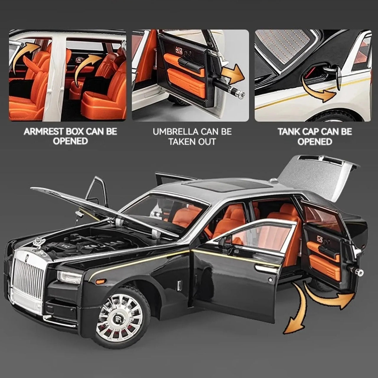 1:18 Diecast Rolls Royce Phantom Model Car