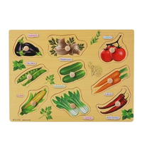 Thumbnail for Wooden Vegetables Puzzle Board