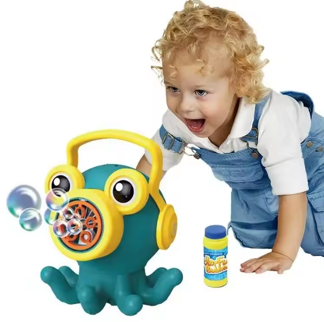 Octopus Colorful Bubble Machine Toy