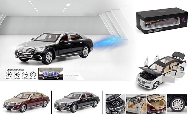 1:24 Diecast Mercedes Benz Maybach S600 With Smoke