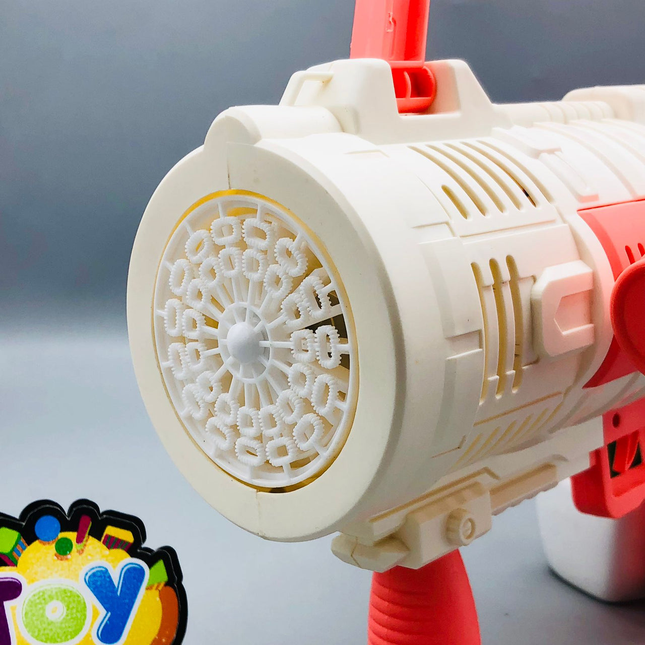 Rechargeable 30 Holes Mortars Bubble Gun With Lights