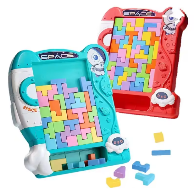 Space Titres Jigsaw Puzzle Building Blocks Game