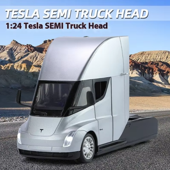 1:24 Diecast Tesla Semi Truck Head Model