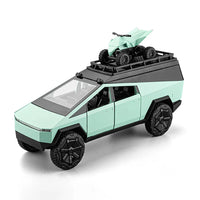 Thumbnail for 1:24 Diecast Tesla Camping Cybertruck With Bike