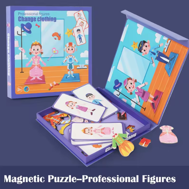 3D Magnetic Jigsaw Puzzle Blocks - Assortment