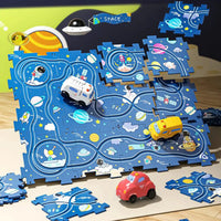 Thumbnail for 13Pcs DIY Track Electronic Vehicle Puzzle Set