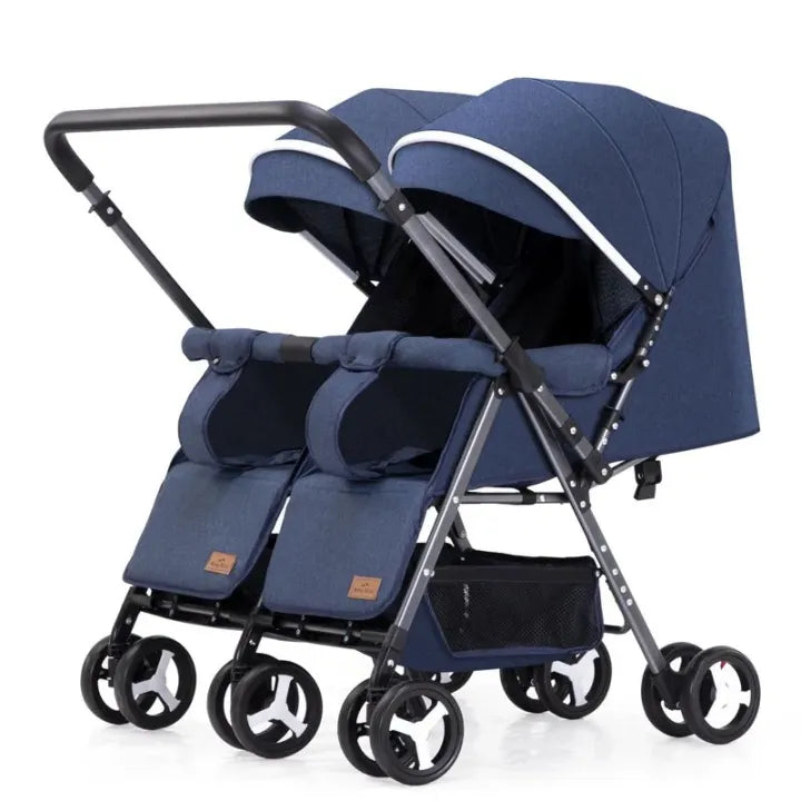 Premium Foldable Twin Baby Stroller