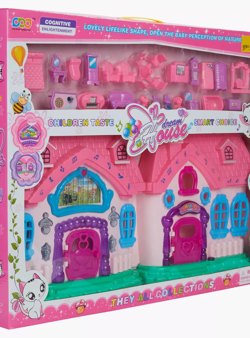 Battery Operated Dream House Play Set For Kids
