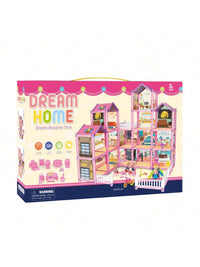 Thumbnail for DIY 14 Rooms Dream Doll House With Furniture