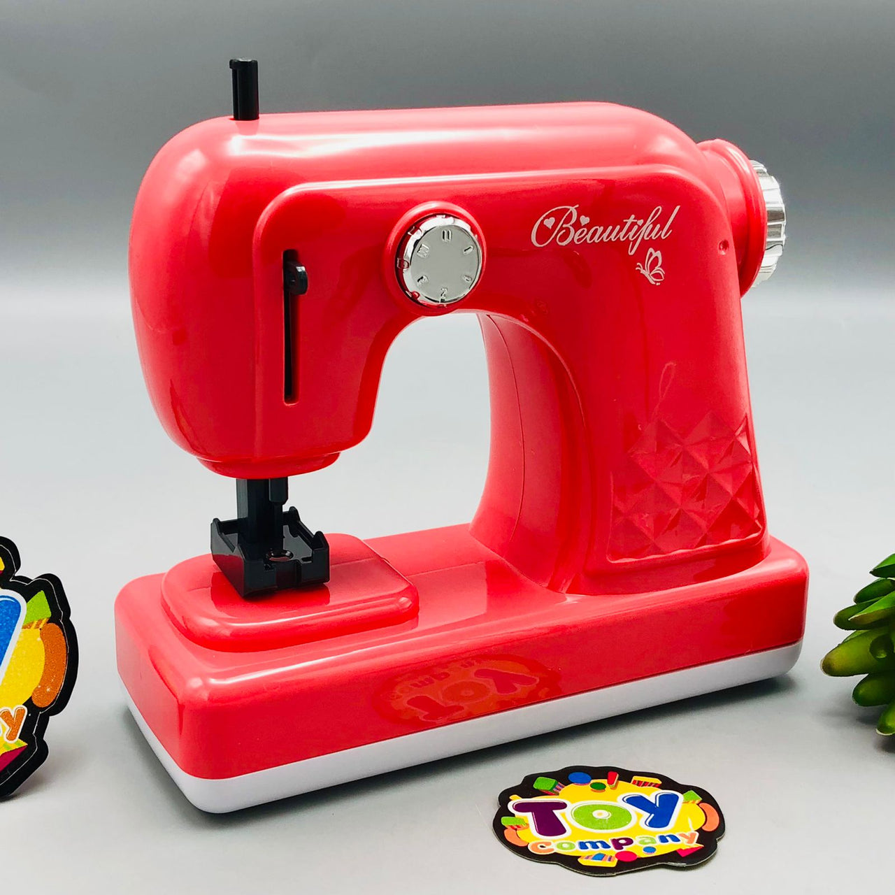 Kids Pretend Play Mini Sewing Machine Toy With Light & Sound