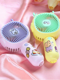 Thumbnail for Rechargeable Mini Cartoon Handheld & Table Fan