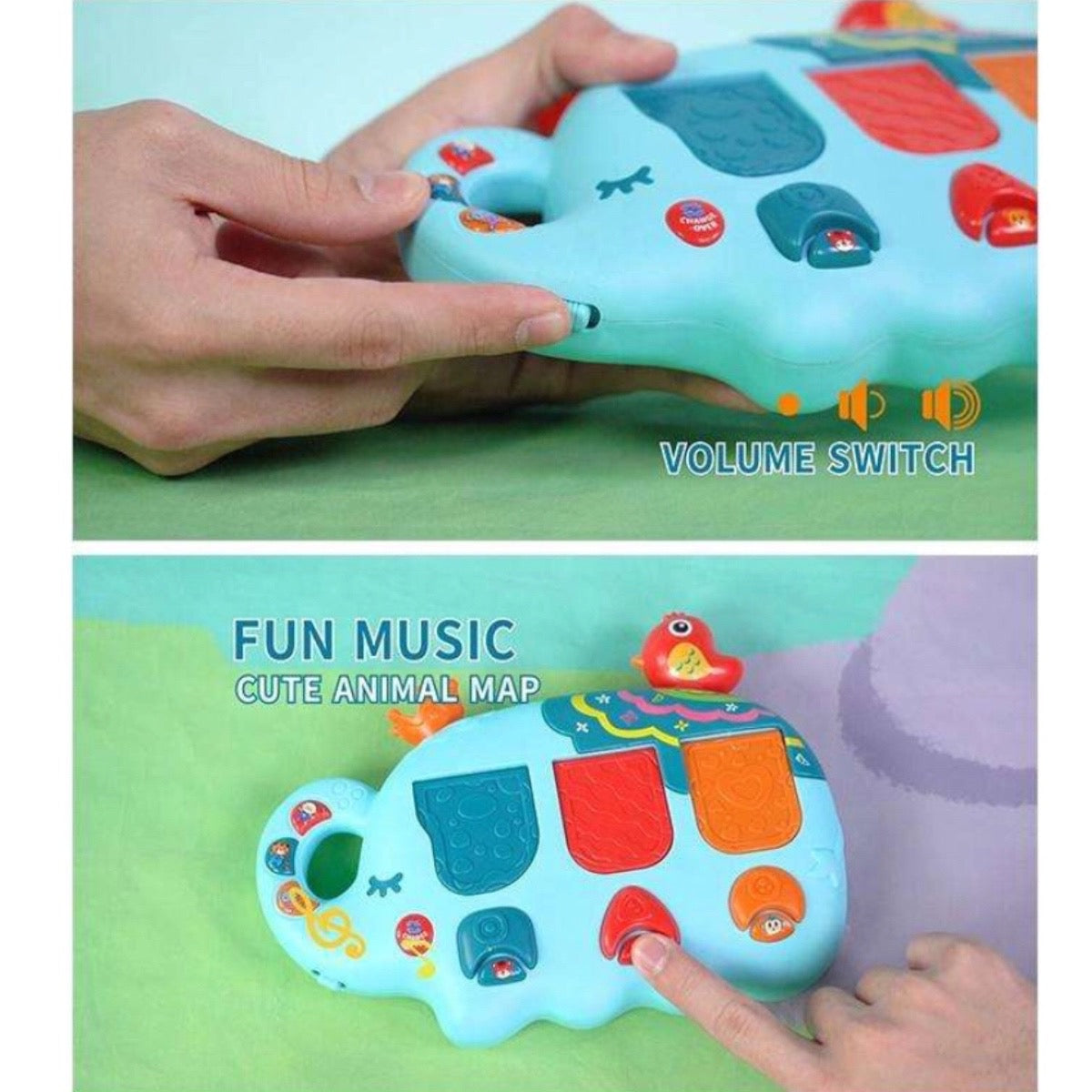 Kids Musical Animal Pop-up Activity Toy With Light