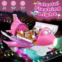 Thumbnail for Battery Operated Airliner Toy With Light & Sound - Pink