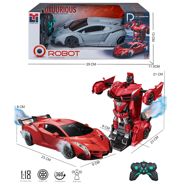 1:18 RC Deformation Lamborghini Robotic Spray Car