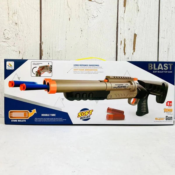 Double Barreled Blast Soft Bullet Gun