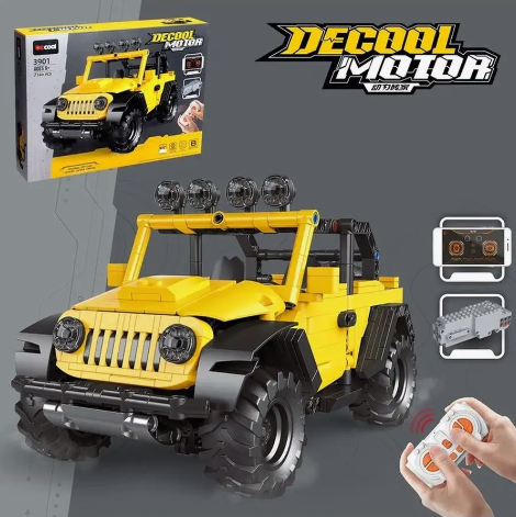 RC DIY Decool Off-Road Wrangler Jeep Bricks Model - 714+Pcs