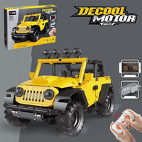 Thumbnail for RC DIY Decool Off-Road Wrangler Jeep Bricks Model - 714+Pcs