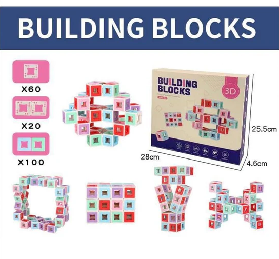 DIY 3D Transform Movable Shape Building Blocks