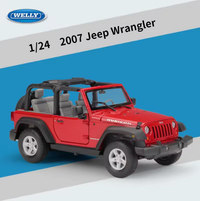 Thumbnail for Welly 1:24 Diecast 2007 Rubicon Wrangler Jeep Model