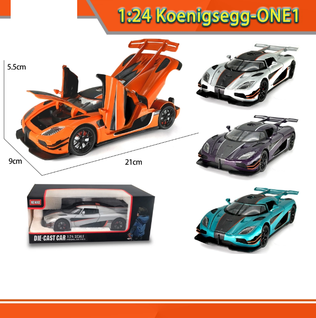 1:24 Diecast Koenigsegg One Model Car