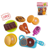 Thumbnail for 11Pcs Pretend Play Fast Food Cutting Set