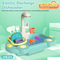 Thumbnail for 19Pcs Battery Operated Kitchen Wash Basin Play Set