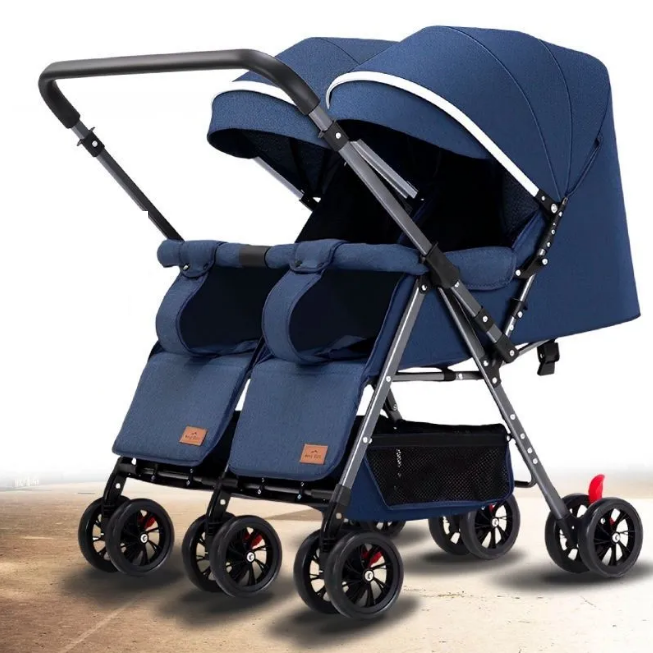 Premium Foldable Twin Baby Stroller