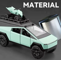 Thumbnail for 1:24 Diecast Tesla Camping Cybertruck With Bike