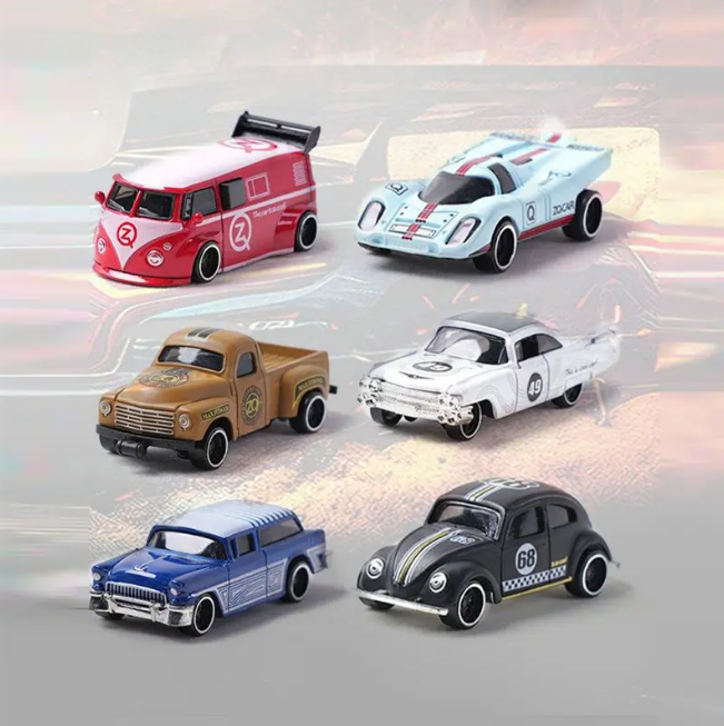 1:64 Diecast Fast Wheels Classic Cars Set - 5Pcs