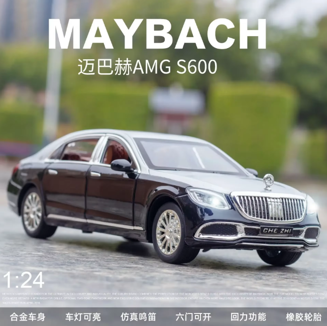 1:24 Diecast Mercedes Benz Maybach S600 With Smoke