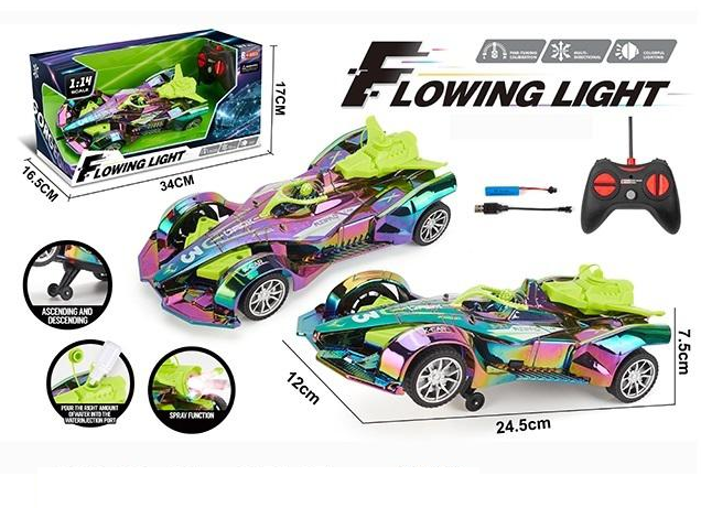 1:14 RC Flowing Light Spray Car