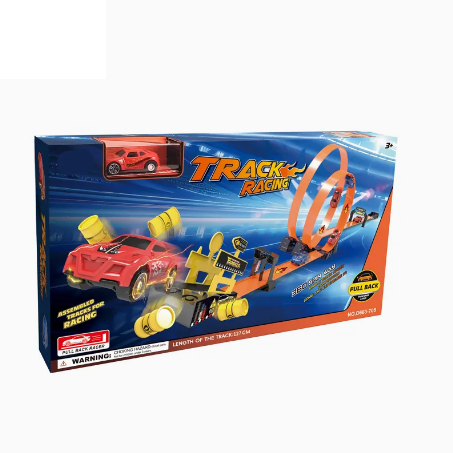 Speed Rail Car Pullback Racing Track Set