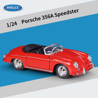 Thumbnail for Welly 1:24 Diecast Porsche 356A Speedster Model Car