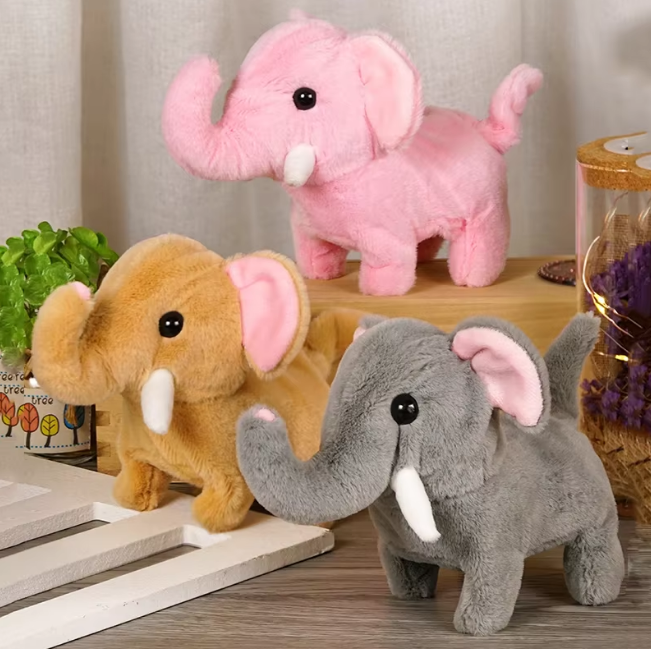 Walking Plush Pet Elephant With Sound & Box