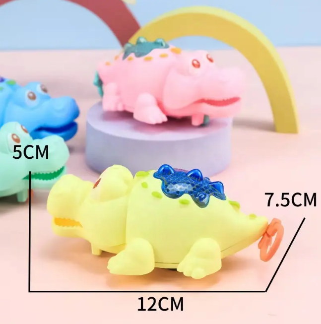 Newborn Pull Along Crocodile Light-up Toy - 1Pc