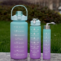 Thumbnail for 3Pcs Premium Plastic Colorful Water Bottle