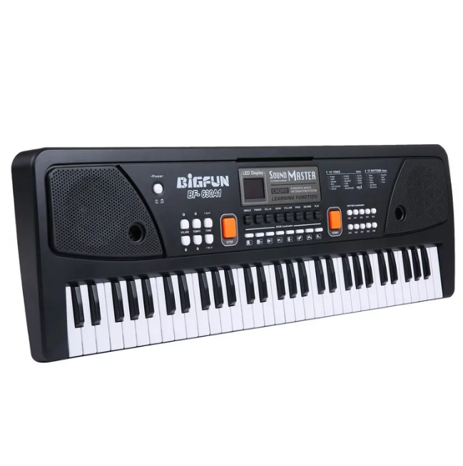 BigFun 61 Keys Electronic Keyboard Piano With Microphone