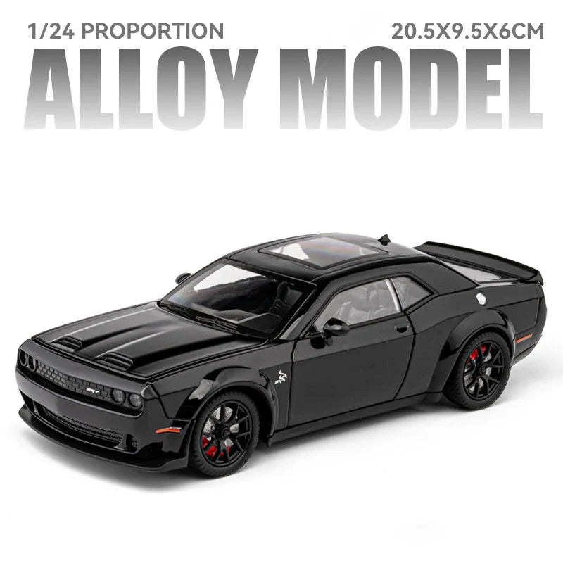 1:24 Diecast Dodge Challenger Hellcat SRT Model Car