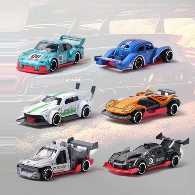 1:64 Diecast Fast Wheels Sports Cars Set - 5Pcs