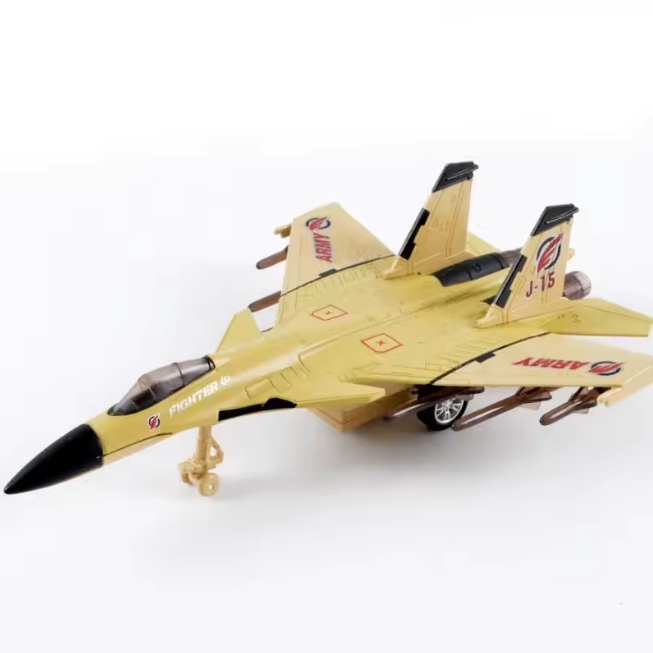 Diecast Fighter Jet Model With Light & Sound - 1Pc